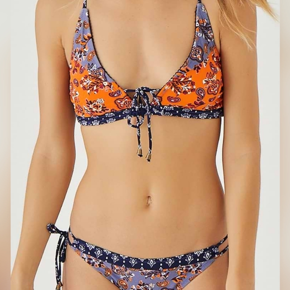 CUPSHE Summer Paisley Bikini Set Size Medium